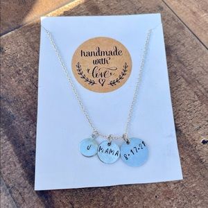 Custom stamped necklace